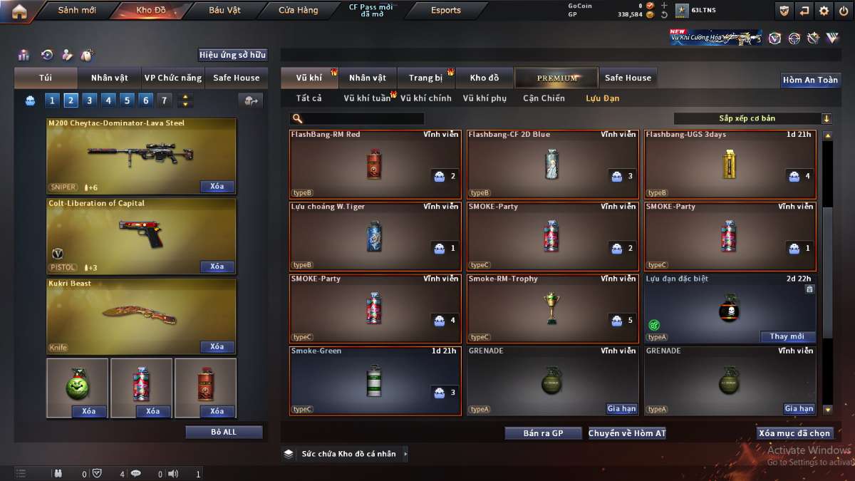 shop acc cf uy tin gia re